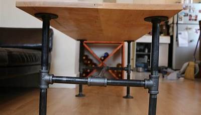 Coffee Table With Pipe Legs Diy