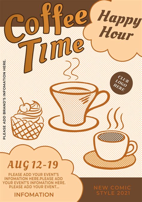 coffee advertisement drawing