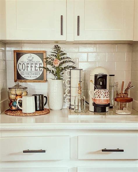 Coffee Area On Kitchen Counter
