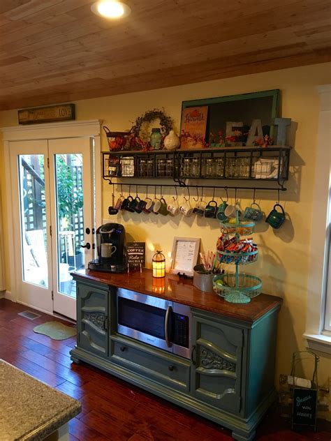 Coffee Bar With Microwave
