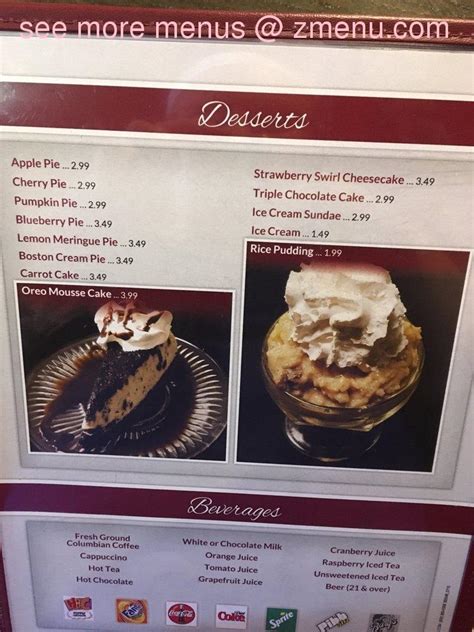 Coffee Cup Bedford Menu