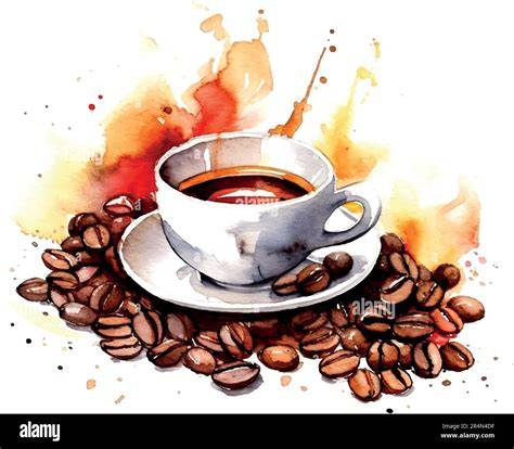 coffee drawing background