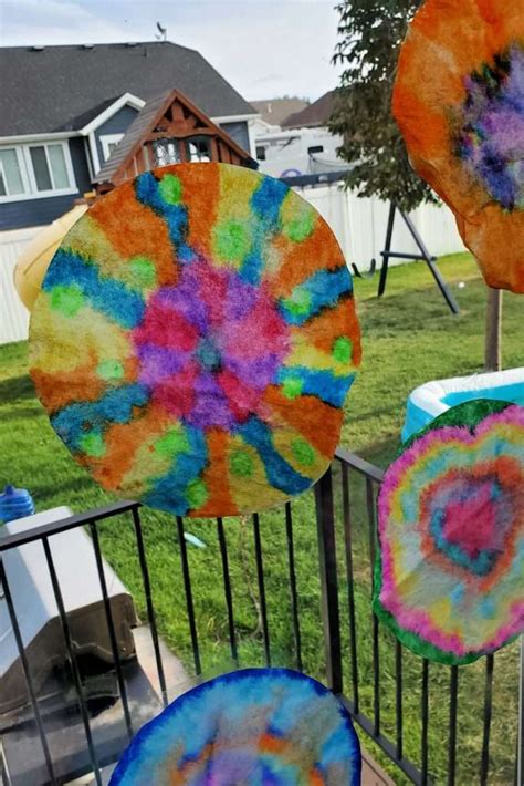 coffee filter tie dye