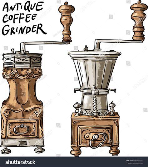 coffee grinder drawing