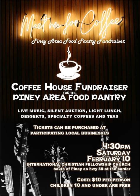 coffee house school fundraiser