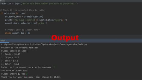 Coffee Machine Code In Python