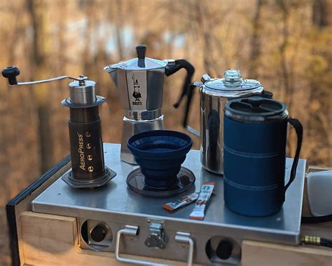Coffee Machine While Camping