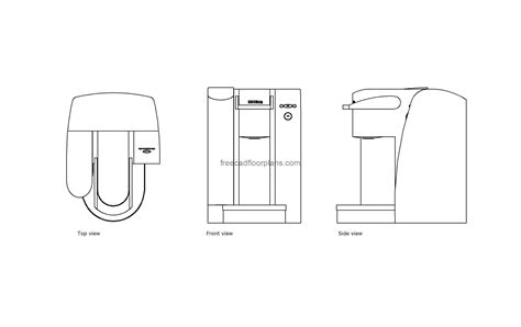 Coffee Maker Cad Block