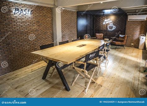 Coffee Shop Long Table