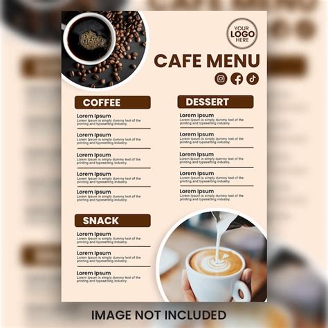 Coffee Shop Menu Psd