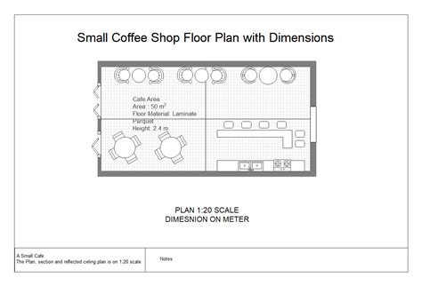 coffee shop plan layout