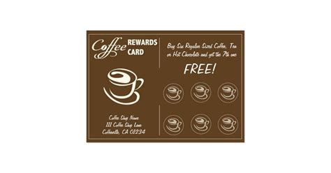 coffee shop punch cards