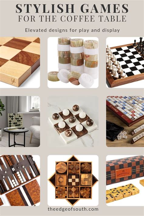 Coffee Table Games Decor