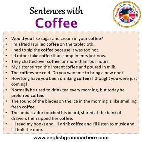 Coffee Table Make Sentence