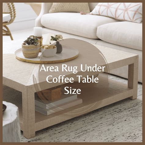 Coffee Table On Area Rug