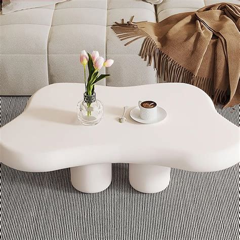 coffee table with cloud couch