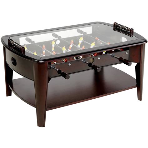 coffee table with foosball