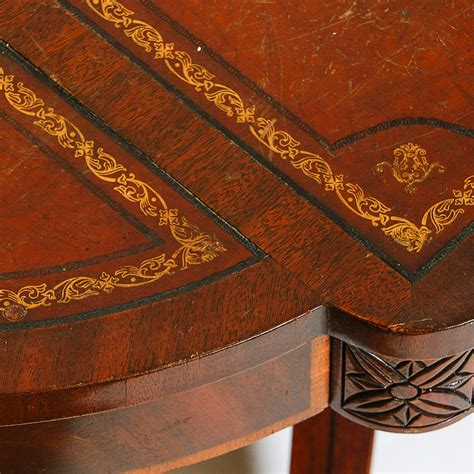 Coffee Table With Leather Inlay