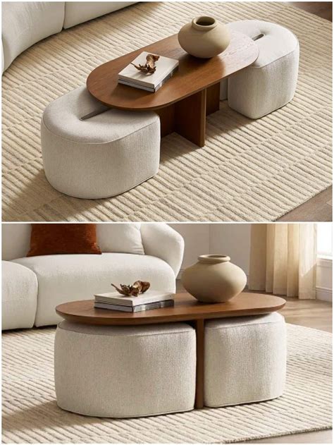 Coffee Table With Nested Seating