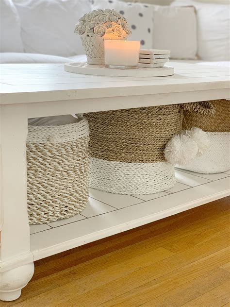 Coffee Table With Storage For Blankets