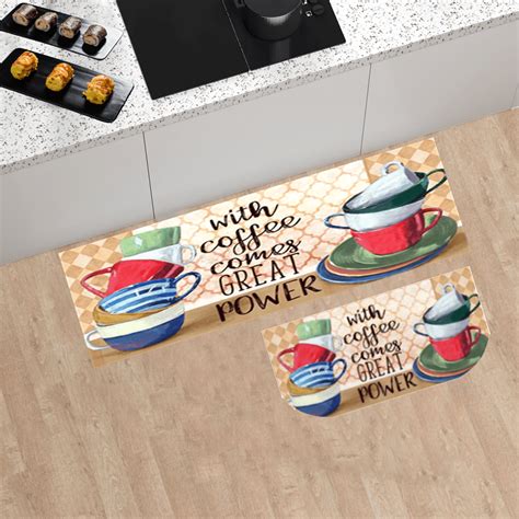 Coffee Themed Kitchen Mat