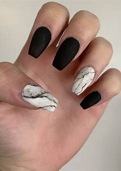 Coffin Marble Acrylic Nails: The Latest Trend In Nail Art