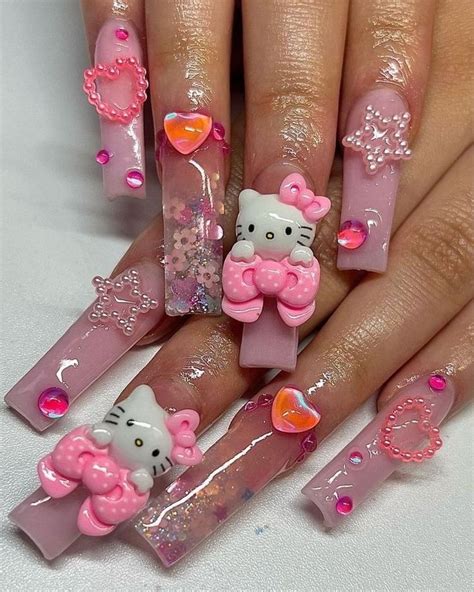 Coffin Nails Hello Kitty