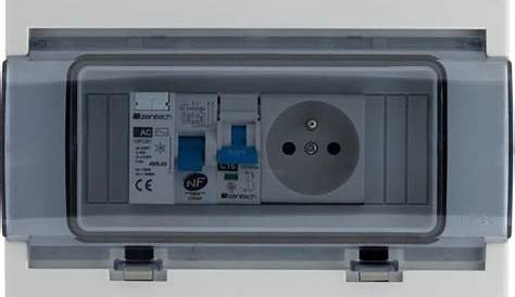 Coffret électrique étanche IP65 8 modules équipé livré
