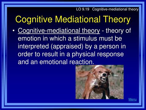 cognitive mediational theory example