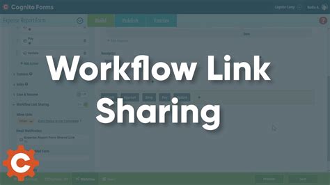 Cognito Forms Workflow Link Sharing