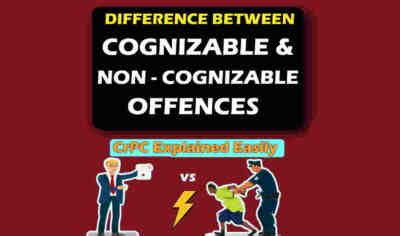 cognizable and non cognizable offence upsc