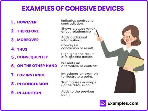 Cohesive Devices Examples Words