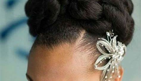 Coiffure Cheveux Naturel Pour Mariage 35 s De Mariée Afro