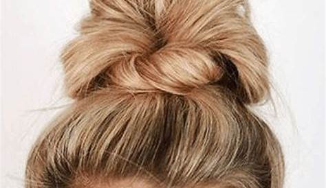 Coiffure Chignon Haut Facile Épinglé Sur Hair Tuto