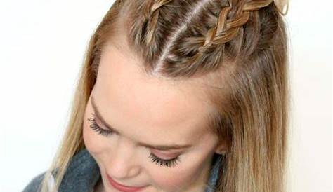 Coiffure En Tresse Facile De Fête à Faire Pour Les Dames à Cheveux