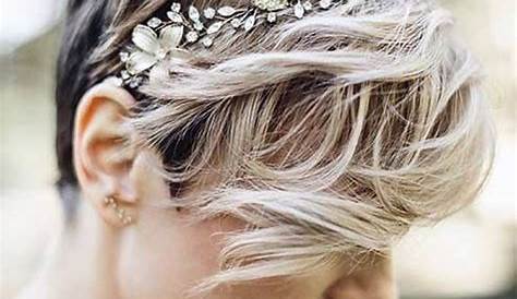 coiffure mariage boheme cheveux court Maquillage mariage