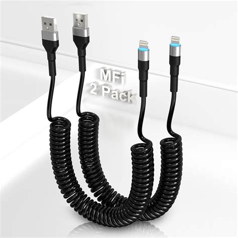 Coiled Apple Lightning Cable