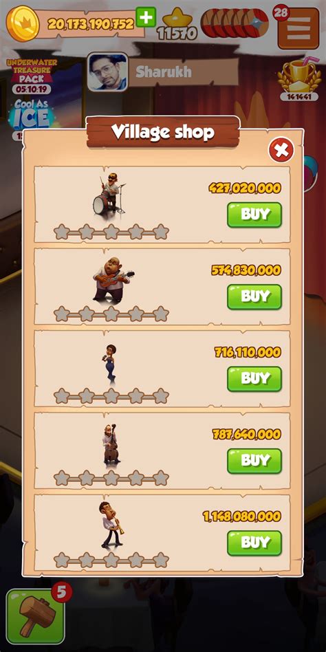 Coin Master Village Building Guide and Cost Touch, Tap, Play