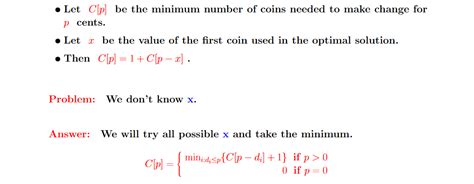 Coin Change Problem Stack Overflow