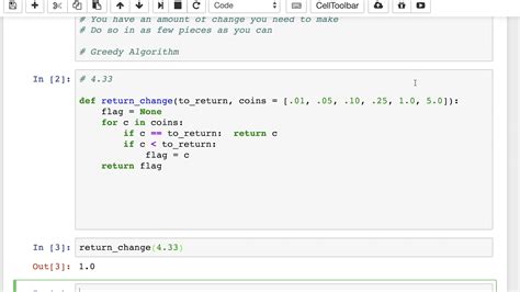 Coin Change Python Code