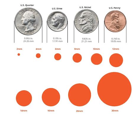 Coin Diameters