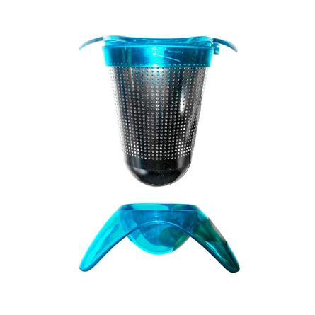 Acero Inoxidable Silicona Colador Té Infuser Filtro Hierba Malla