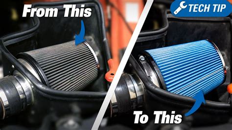 Cold Air Intake Filter Maintenance