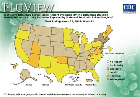 cold and flu activity map