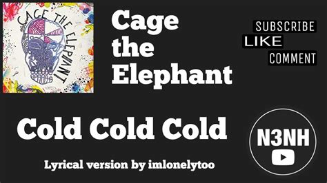 cold cold cold cage the elephant lyrics