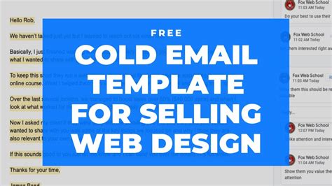Cold Email Template Web Design