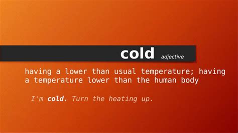 cold meaning in malayalam