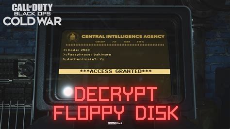 Cold War Floppy Disk Authentication Code