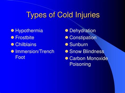 cold weather injury powerpoint