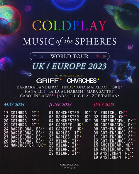 coldplay european tour 2023